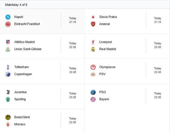 برنامه روز اول هفته چهارم یوسی ال