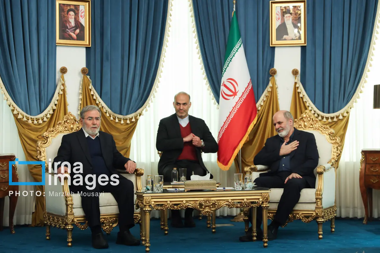 دیدار دبیر کل جنبش جهاد اسلامی فلسطین با دبیر شورای عالی امنیت ملی  (4)