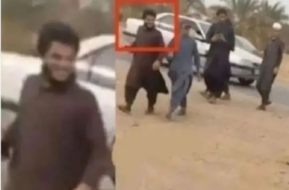 تصویر مرد خندان حمله تروریستی