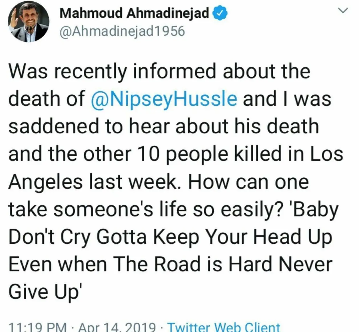 2تسلیت احمدی نژاد