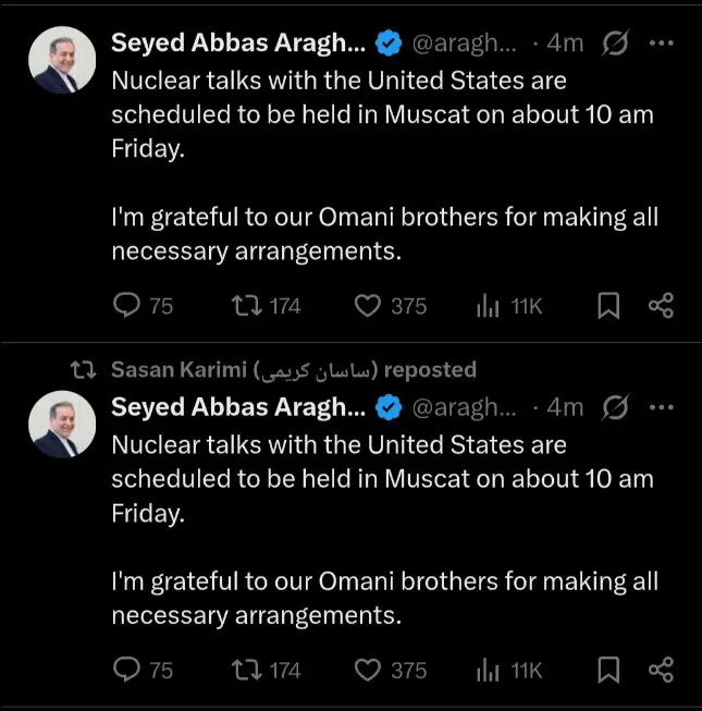 توییت عراقچی