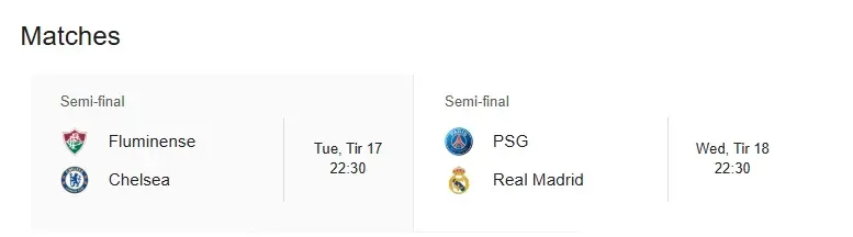 نیمه نهایی جام جهانی باشگاه ها