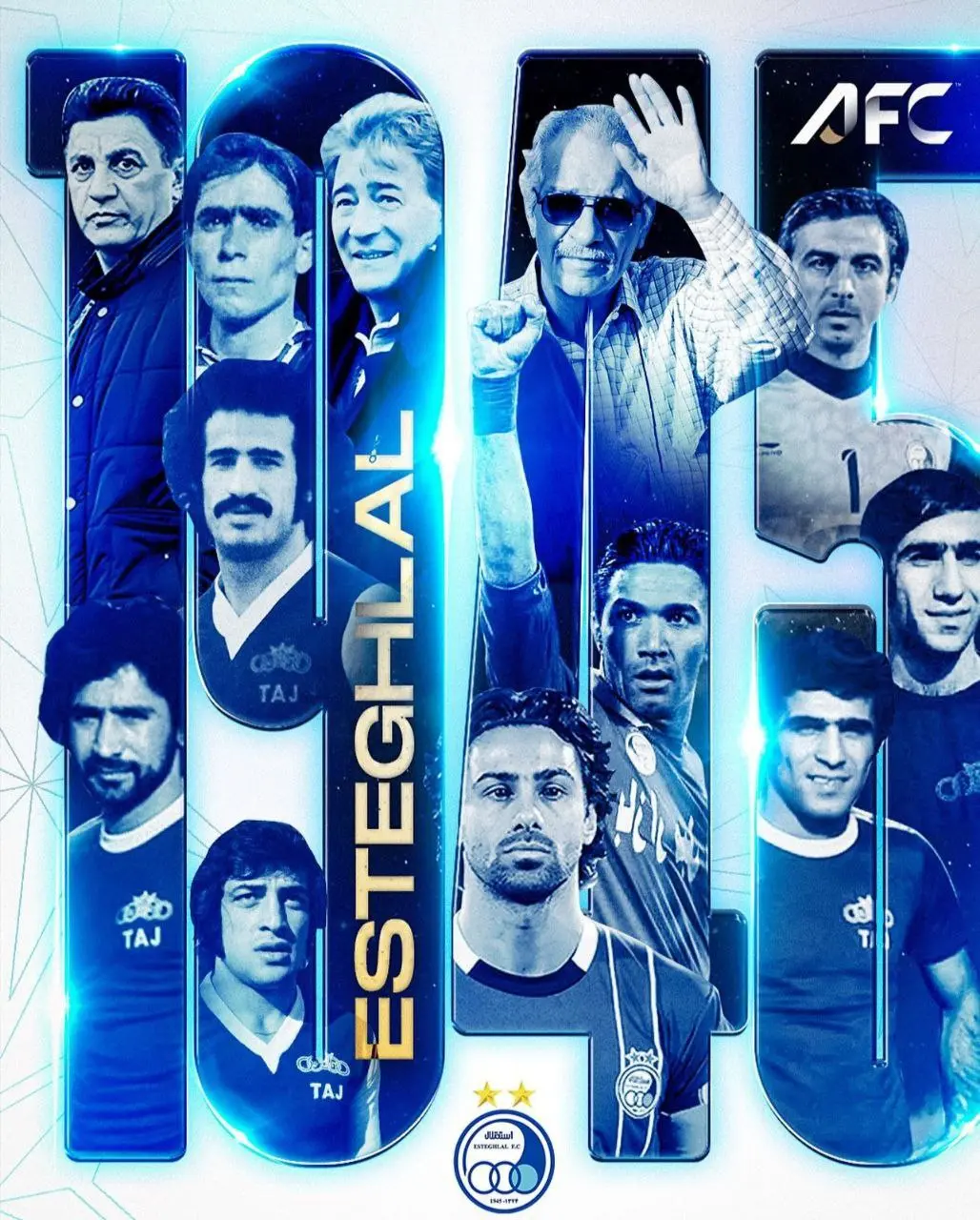 پوستر ای اف سی استقلال 80 سالگی