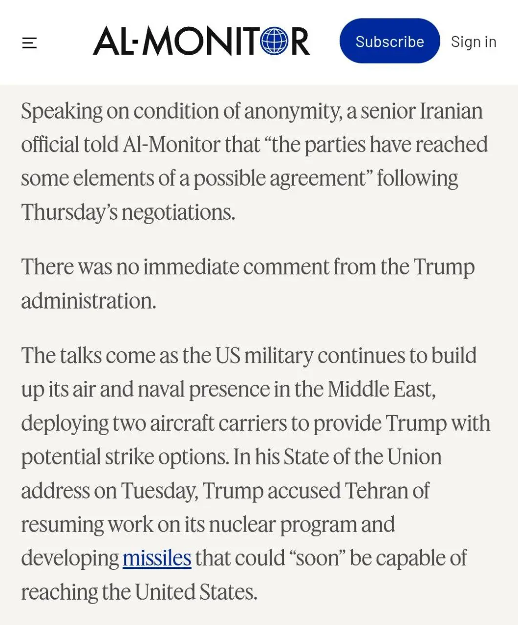 پیشرفت در مذاکرات؛ مقام ایرانی: به مؤلفه‌های توافق با آمریکا رسیدیم