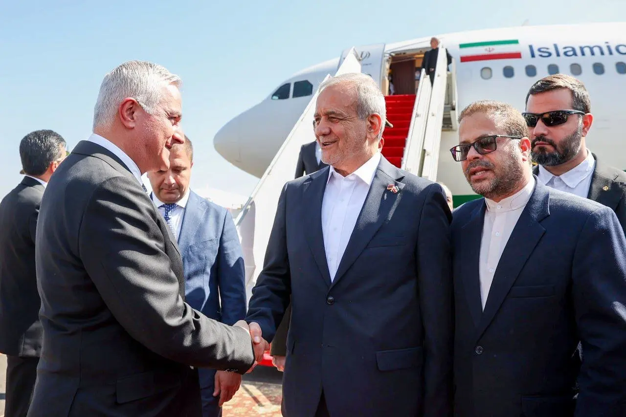 استقبال از پزشکیان در ارمنستان1