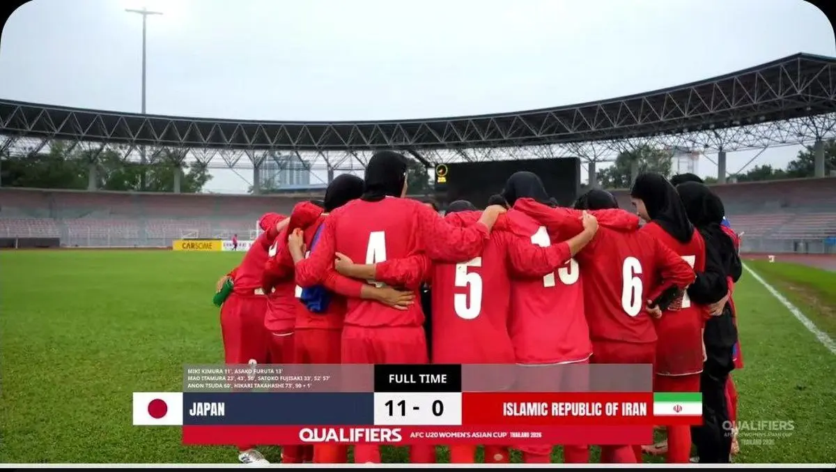 شکست تحقیرآمیز فوتبال ایران مقابل ژاپن با دست فرمان فدراسیون/ دختران ایران مقابل ژاپن یازده تایی شدند!