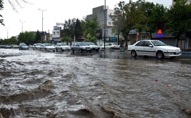 شيراز،آبگرفتگي،باران،سطح،بارش،لحظه،ايسنا،غلامي،مسدود