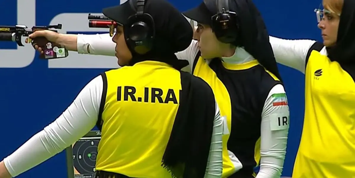 تیم تپانچه زنان ایران قهرمان جهان شد