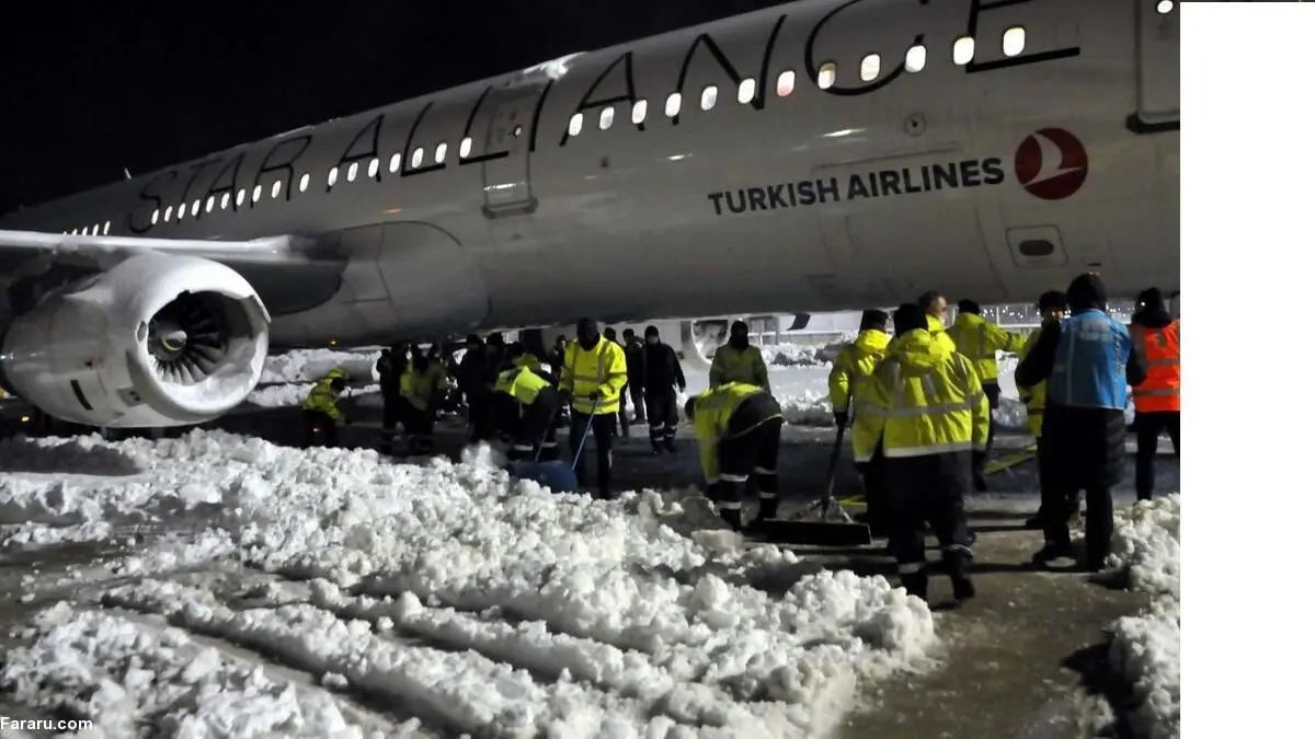 بارش برف حمل و نقل هوایی،دریایی و زمینی ترکیه را مختل کرد