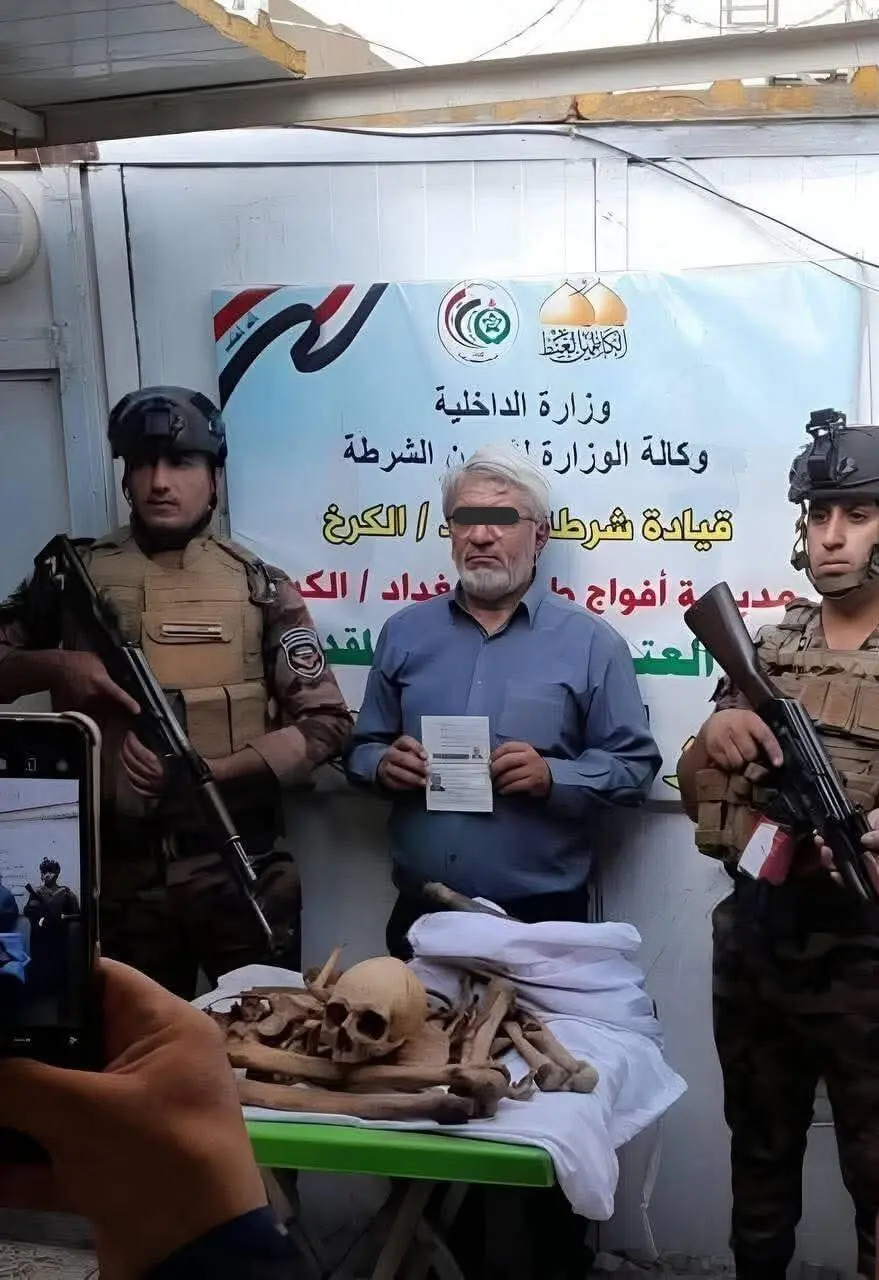 زائر ایرانی که استخوان‌های جسد پدربزرگ خود را برای دفن، به عراق برده بود، دستگیر شد