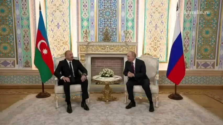 ببینید| پوتین در دیدار با علی‌اف رسما بابت سقوط هواپیمای آزال عذرخواهی کرد 