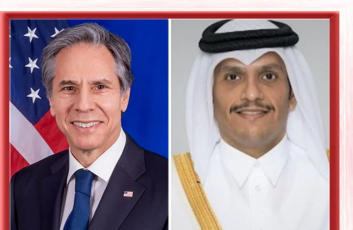 رایزنی تلفنی وزیران خارجه آمریکا و قطر درباره تحولات منطقه