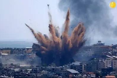 بمب انفجار غزه راکت موشک