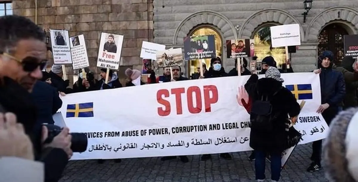 اعتراض مسلمان در سوئد علیه "عزل حضانت فرزندان" توسط دولت