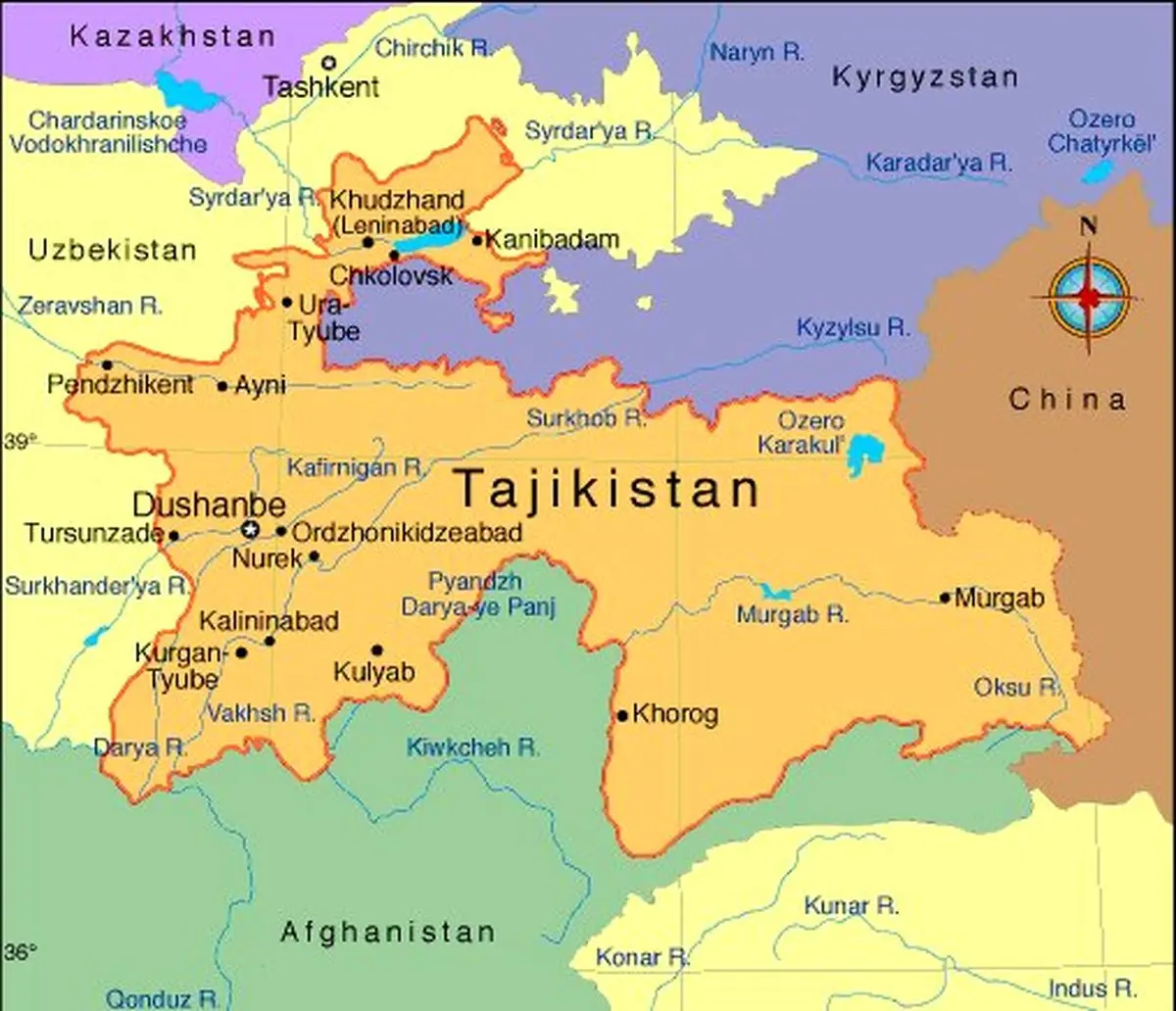 مرکز زلزله تاجیکستان کجا بود؟ + نقشه