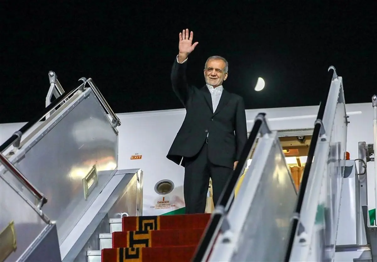 پزشکیان راهی تهران شد
