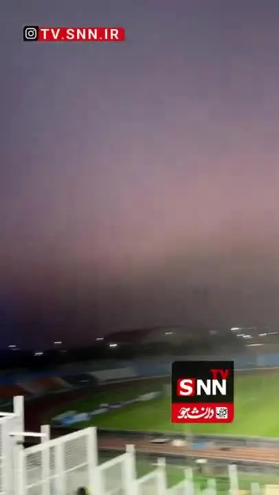 ببینید| نورافکن‌های هر دو طرف استادیوم شهرقدس قطع شد!