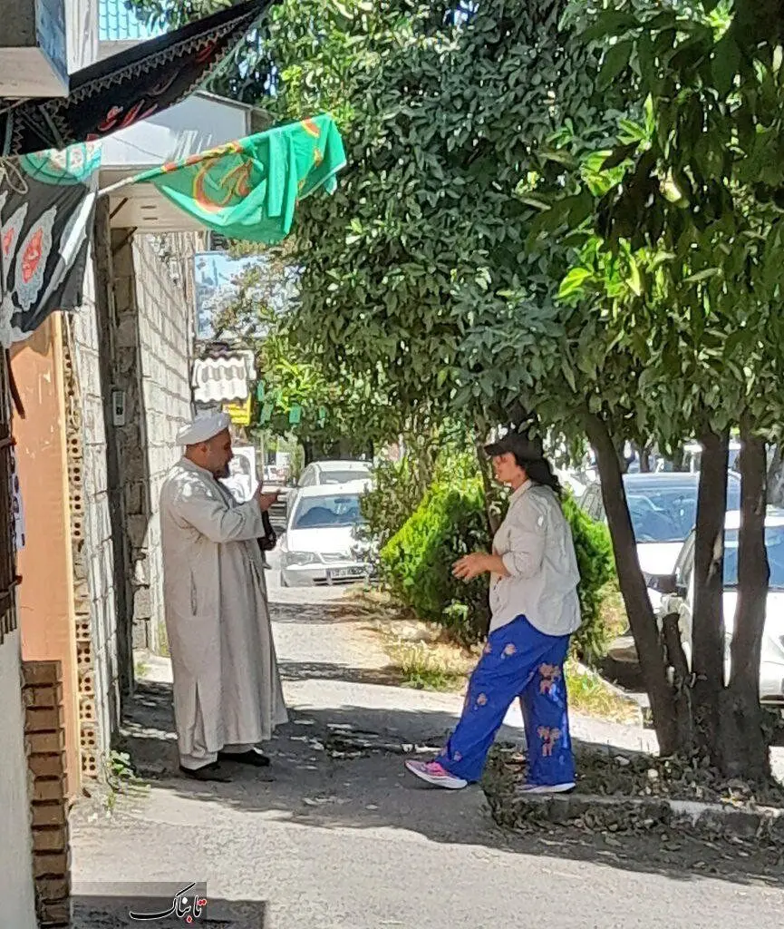 تصویری پربازدید از گفت‌وگوی یک روحانی با خانمی که حجاب ندارد + عکس