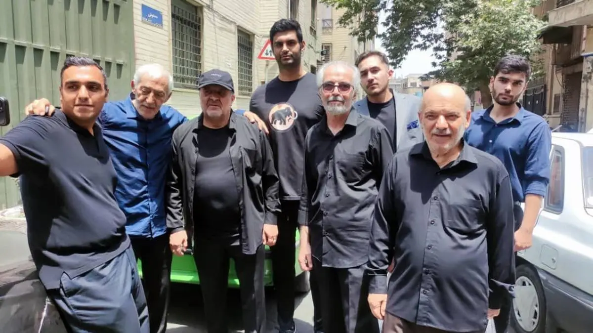 تصویری جالب از حضور محمد دادکان در مراسم عزاداری