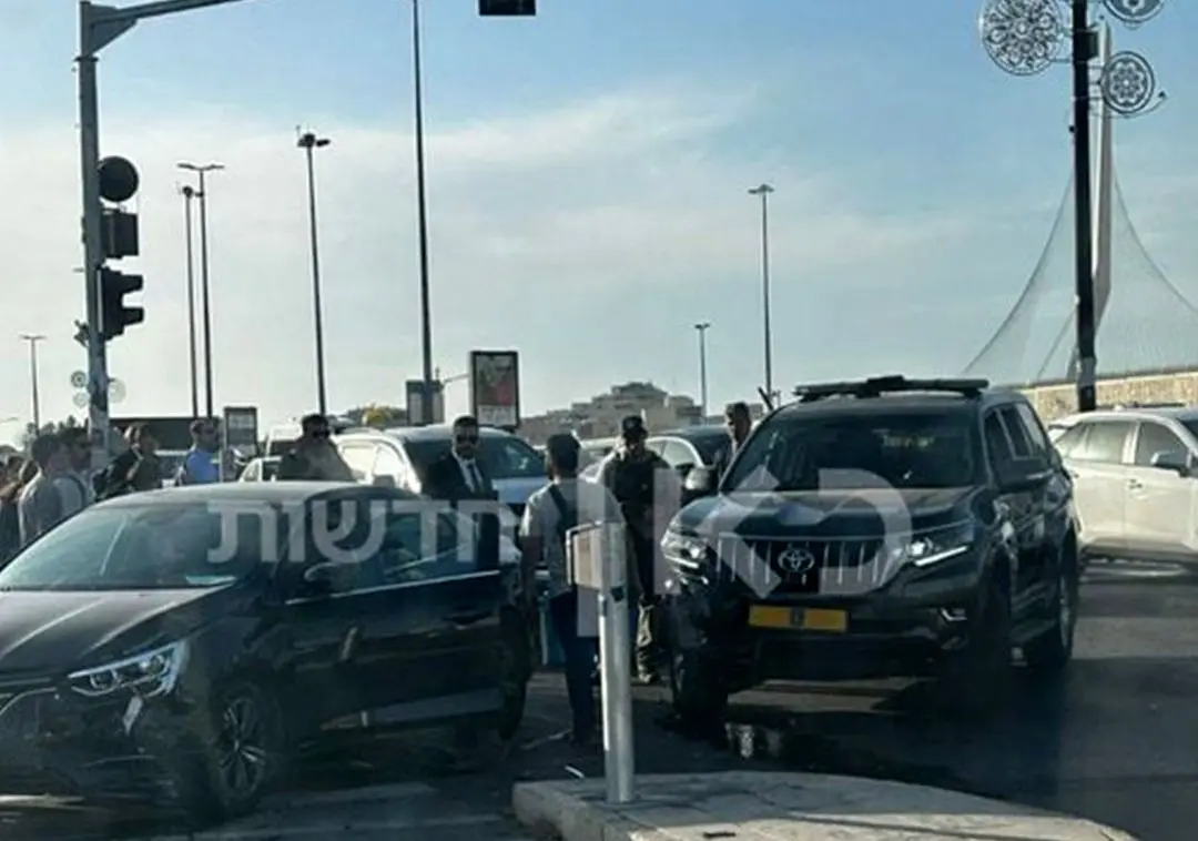 تصادف کاروان نتانیاهو در قدس اشغالی
