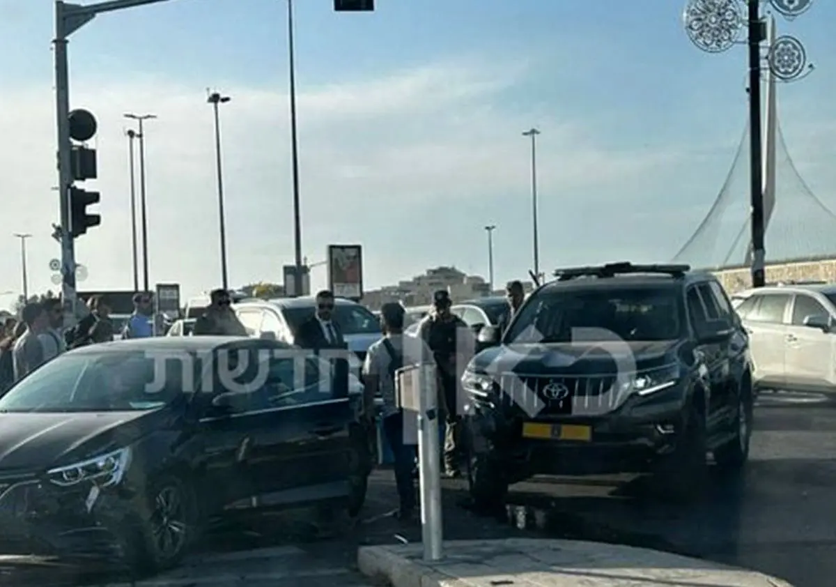 تصادف کاروان نتانیاهو در قدس اشغالی
