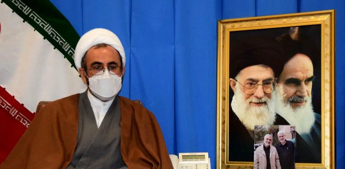 حضور امام جمعه ایلام با لباس نظامی در نماز جمعه امروز بعد از حمله اسرائیل +‌ عکس