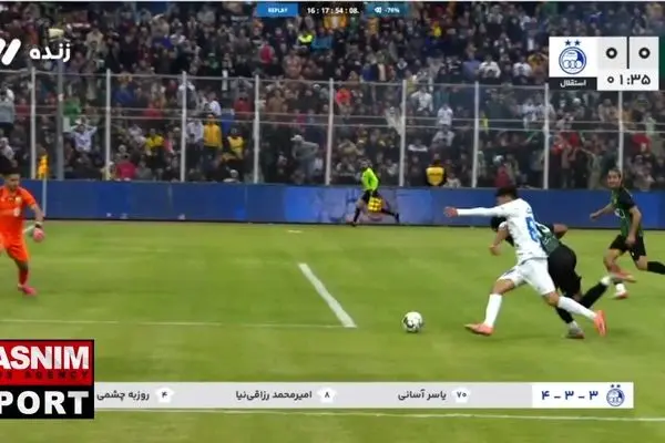 ببینید| صحنه اعلام پنالتی برای استقلال مقابل خیبر