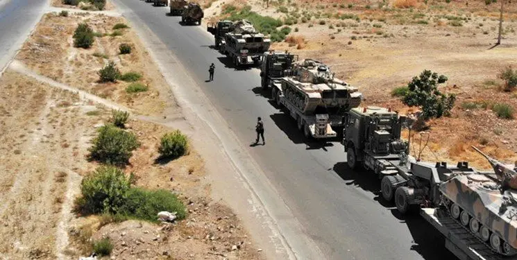 ارتش سوریه خودروهای نظامی آمریکا را وادار به عقب‌نشینی کرد