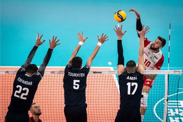 ایران در یک چهارم نهایی لیگ ملت‌های والیبال به مصاف لهستان می‌رود