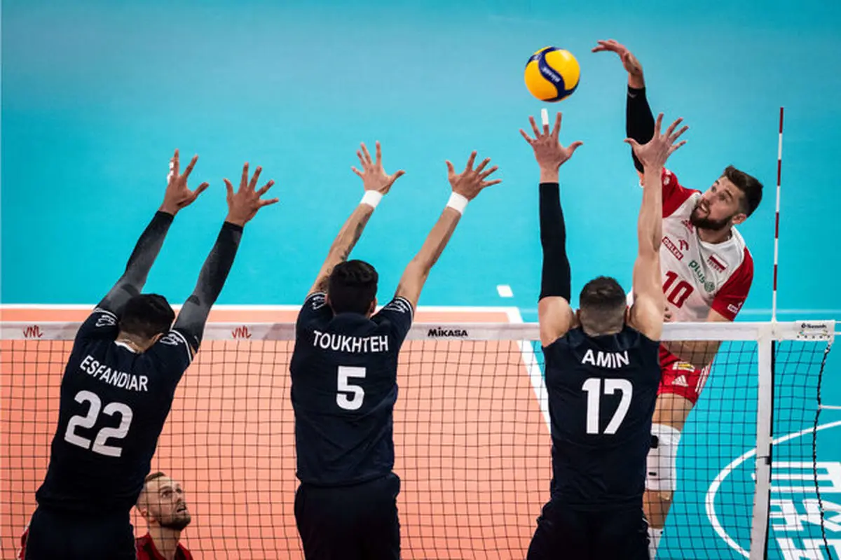 ایران در یک چهارم نهایی لیگ ملت‌های والیبال به مصاف لهستان می‌رود