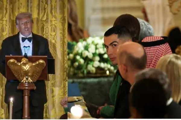 واکنش ترامپ به حضور رونالدو در کاخ سفید: پسرم بارون شیفته کریستیانو رونالدو است؛ او اکنون کمی بیشتر به من احترام می‌گذارد + ویدئو
