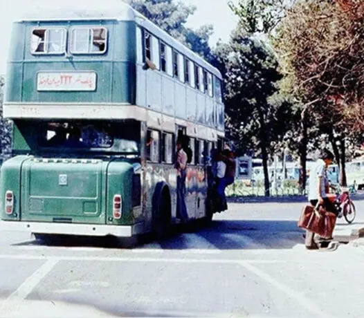 اتوبوس‌های دوطبقه قدیمی در تهران + تصاویر