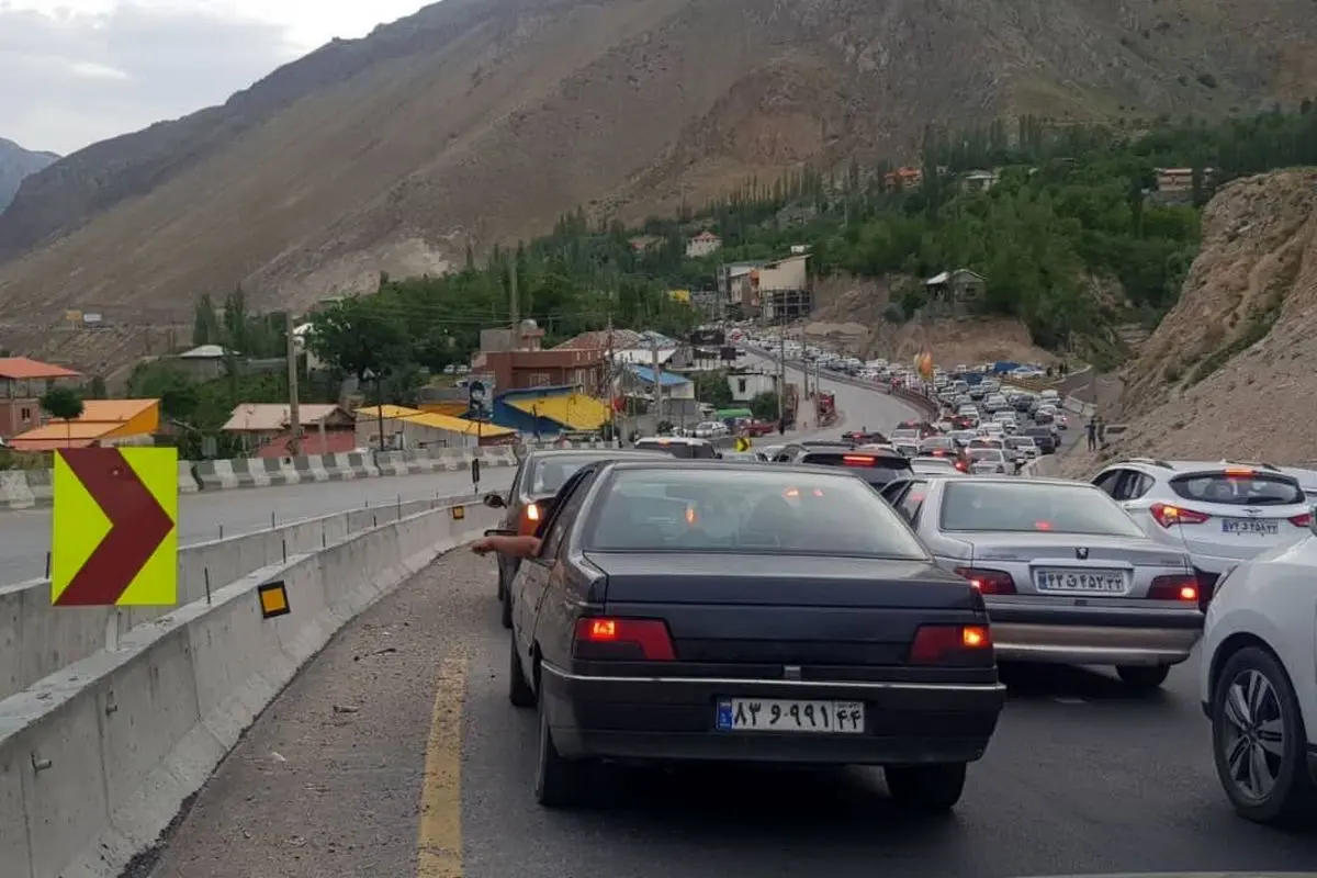 آخرین وضعیت راه‌های کشور؛ ترافیک سنگین در آزادراه تهران-شمال