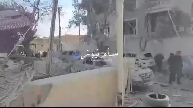 ببینید | اولین ویدئو از حمله موشکی شدید اسرائیل به دمشق