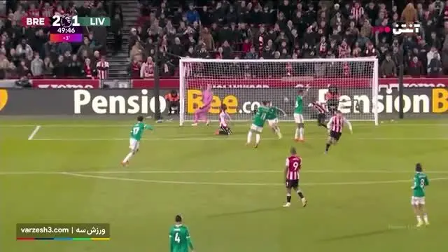 ببینید| خلاصه بازی برنتفورد مقابل لیورپول