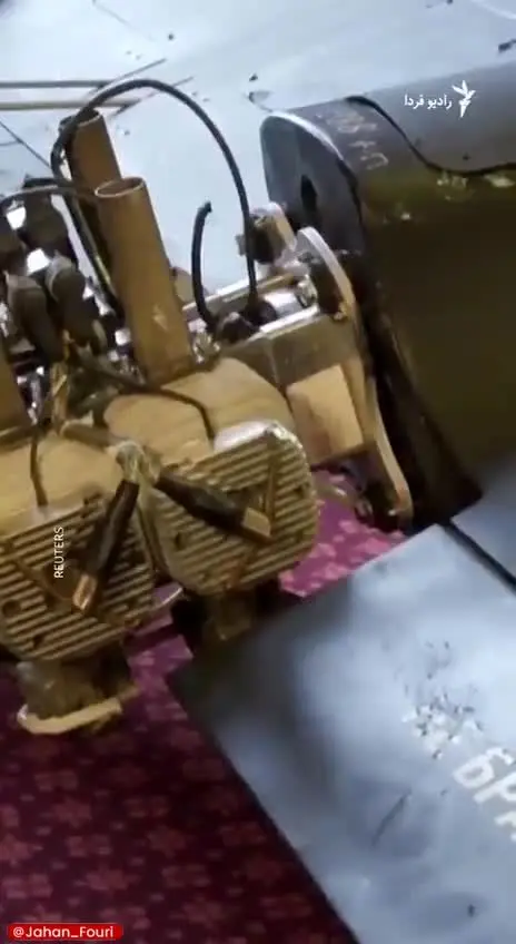 ببینید| رونمایی از پهپاد شاهد-۱۳۶ در پارلمان بریتانیا