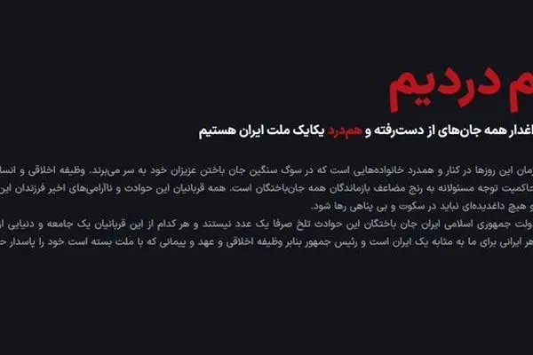 آغاز به‌کار سامانه بررسی ابهامات فهرست جان‌باختگان حوادث دی‌ماه