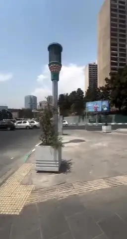 ببیید | نصب بلندگوآژیر وضعیت قرمز در سراسر تهران