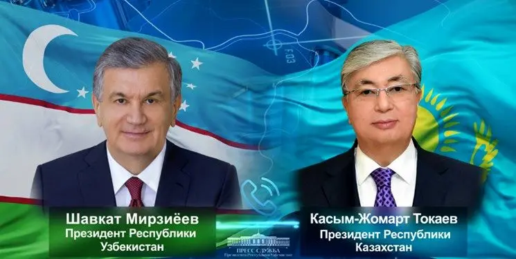 همکاری دوجانبه و منطقه‌ای محور رایزنی سران ازبکستان و قزاقستان