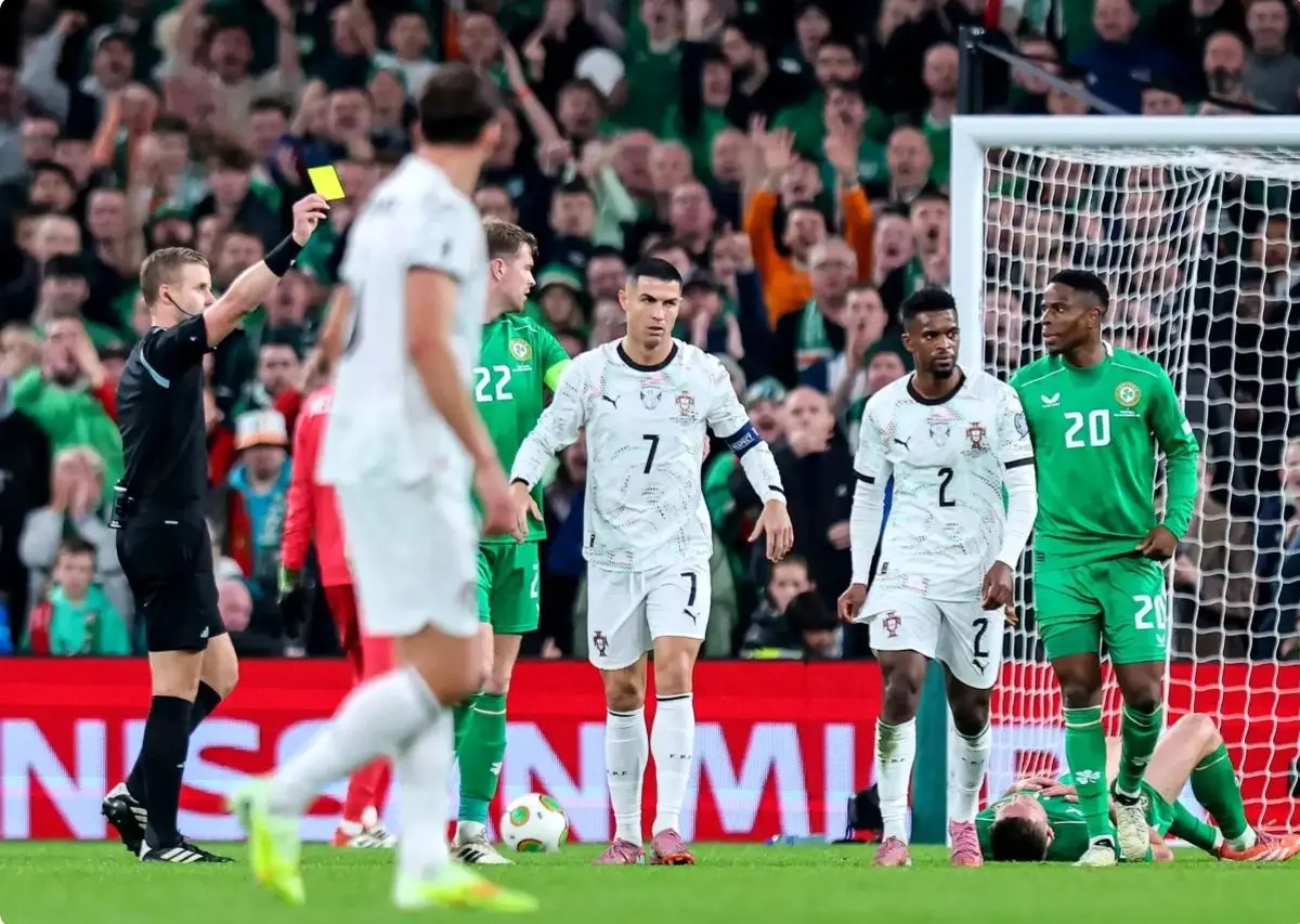 شکست پرتغال مقابل ایرلند در شب اخراج جنجالی رونالدو