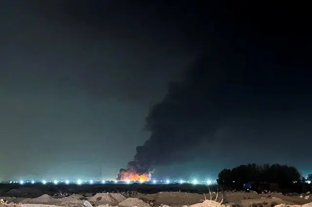 آتش‌سوزی گسترده در مقر ۲ شرکت آمریکایی در بصره