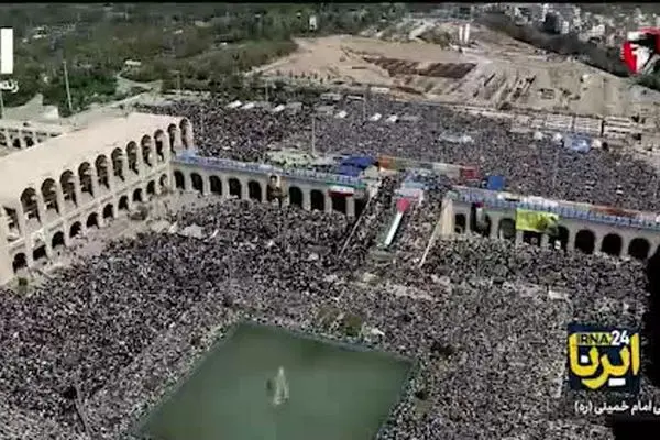 ببینید | فیلمی از حضور سران قوا در مراسم مراسم بزرگداشت شهید سیدحسن نصرالله