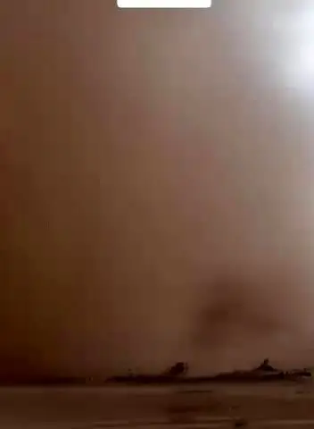 ببینید|  طوفان شن در صلاح الدین عراق