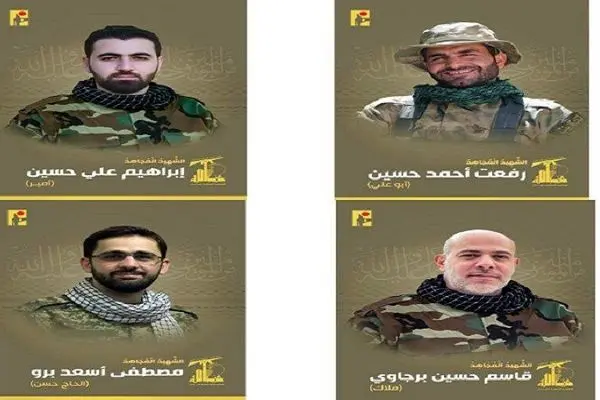 شهادت ۴ نیروی حزب الله در پی حمله اسرائیل به جنوب بیروت