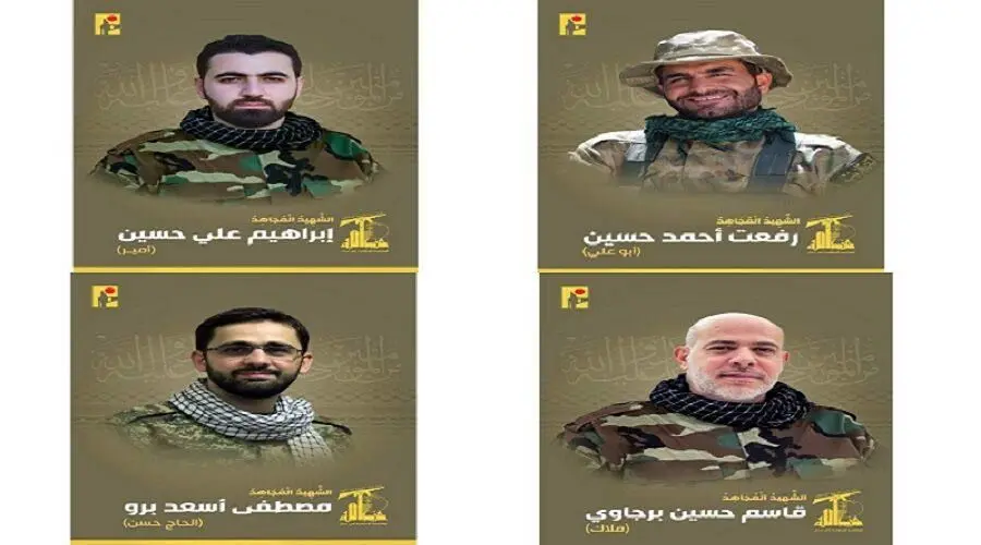 شهادت ۴ نیروی حزب الله در پی حمله اسرائیل به جنوب بیروت