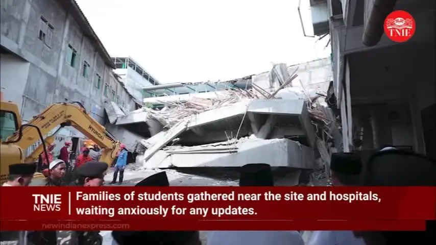 ببینید| مدفون شدن ۶۵ دانش‌آموز براثر فروریختن مدرسه 