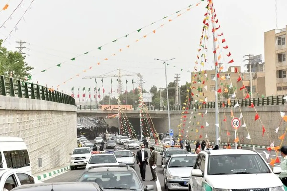 زیرگذر ماهان-آزادی کرج افتتاح شد