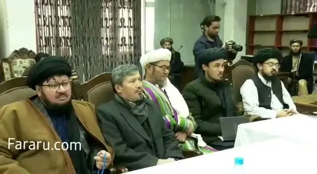 ویدئو| دیدار مسلحانه معاون نخست وزیر طالبان با علمای شیعه!