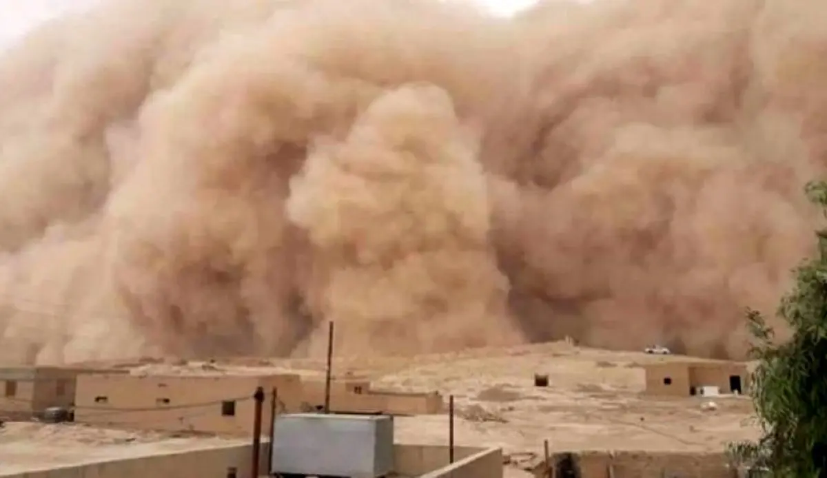 ویدئو| وحشت سرنشینان خودروها از تماشای توفان شن در مصر