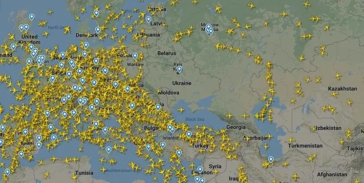 خودداری خطوط هوایی جهان از پرواز بر فراز حریم هوایی اوکراین‌